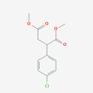 molecular formula C12H13ClO4 B3262775 Dimethyl 2-(4-chlorophenyl)succinate CAS No. 36122-30-2