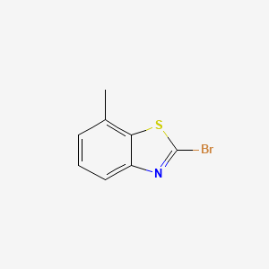 molecular formula C8H6BrNS B3262834 2-Bromo-7-methylbenzo[d]thiazole CAS No. 3622-44-4