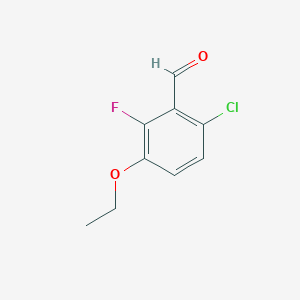molecular formula C9H8ClFO2 B3262935 6-氯-3-乙氧基-2-氟苯甲醛 CAS No. 363620-21-7