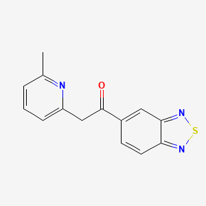 B3262950 1-(2,1,3-Benzothiadiazol-5-yl)-2-(6-Methyl-2-pyridinyl)ethanone CAS No. 364050-23-7