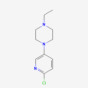 molecular formula C11H16ClN3 B3262985 1-(6-Chloropyridin-3-yl)-4-ethylpiperazine CAS No. 364794-24-1