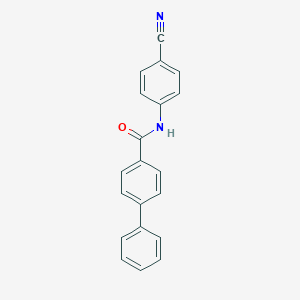 molecular formula C20H14N2O B326299 N-(4-cyanophenyl)-4-phenylbenzamide 