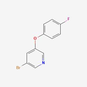molecular formula C11H7BrFNO B3263482 3-Bromo-5-(4-fluorophenoxy)pyridine CAS No. 374935-03-2