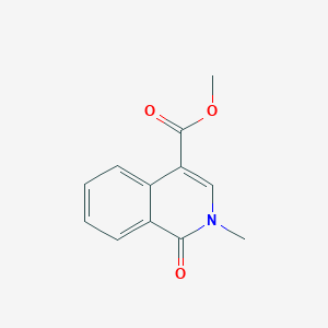 molecular formula C12H11NO3 B3263488 Methyl 2-methyl-1-oxo-1,2-dihydroisoquinoline-4-carboxylate CAS No. 37497-85-1