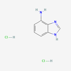 molecular formula C7H9Cl2N3 B3263635 1H-Benzo[d]imidazol-7-amine dihydrochloride CAS No. 37724-28-0