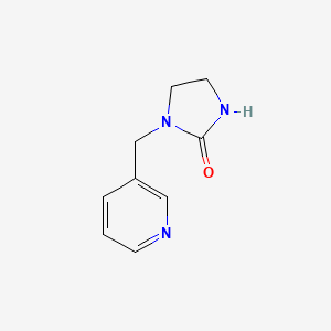 molecular formula C9H11N3O B3263650 1-[(Pyridin-3-yl)methyl]imidazolidin-2-one CAS No. 37732-90-4
