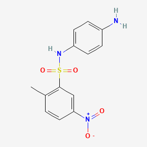 B3263672 N-(4-aminophenyl)-2-methyl-5-nitrobenzene-1-sulfonamide CAS No. 377769-52-3