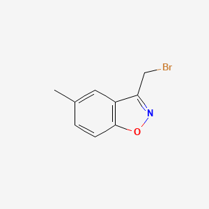 molecular formula C9H8BrNO B3263731 3-(Bromomethyl)-5-methylbenzo[d]isoxazole CAS No. 37924-86-0