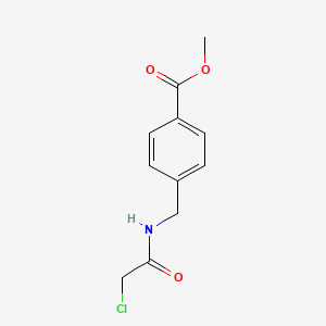molecular formula C11H12ClNO3 B3263739 4-[(2-Chloro-acetylamino)-methyl]-benzoic acid methyl ester CAS No. 379255-44-4