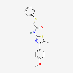 N-[4-(4-methoxyphenyl)-5-methyl-1,3-thiazol-2-yl]-2-(phenylsulfanyl)acetamide