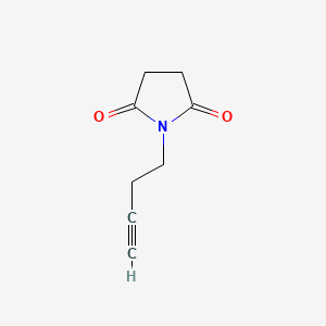molecular formula C8H9NO2 B3263786 (1-But-3-ynyl)pyrrolidine-2,5-dione CAS No. 38018-27-8