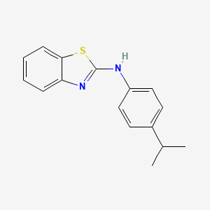 molecular formula C16H16N2S B3263806 N-[4-(propan-2-yl)phenyl]-1,3-benzothiazol-2-amine CAS No. 380342-39-2