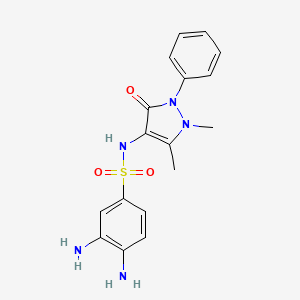 3,4-Diamino-N-(1,5-dimethyl-3-oxo-2-phenyl-2,3-dihydro-1H-pyrazol-4-yl)-benzenesulfonamide