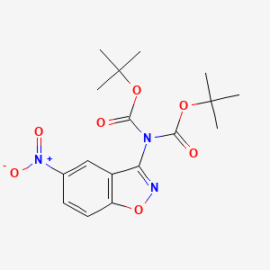 tert-butyl N-[(2-methylpropan-2-yl)oxycarbonyl]-N-(5-nitro-1,2-benzoxazol-3-yl)carbamate