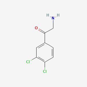 molecular formula C8H7Cl2NO B3263846 2-Amino-1-(3,4-dichlorophenyl)ethanone CAS No. 380650-10-2