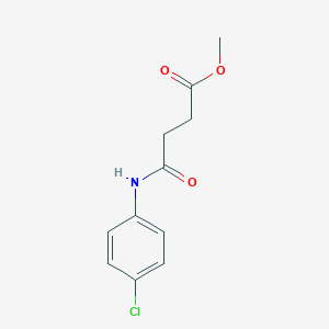 molecular formula C11H12ClNO3 B326399 Methyl 4-(4-chloroanilino)-4-oxobutanoate 