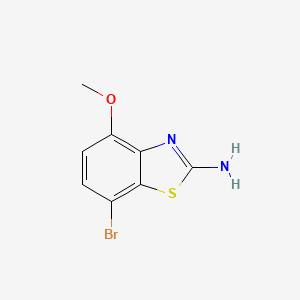 molecular formula C8H7BrN2OS B3264038 7-Bromo-4-methoxy-1,3-benzothiazol-2-amine CAS No. 383865-53-0