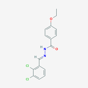 molecular formula C16H14Cl2N2O2 B326407 N'-(2,3-dichlorobenzylidene)-4-ethoxybenzohydrazide 