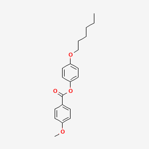 molecular formula C20H24O4 B3264076 4-Hexyloxyphenyl 4-methyloxybenzoate CAS No. 38454-29-4