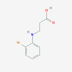 molecular formula C9H10BrNO2 B3264091 3-[(2-BROMOPHENYL)AMINO]PROPANOIC ACID CAS No. 38470-20-1