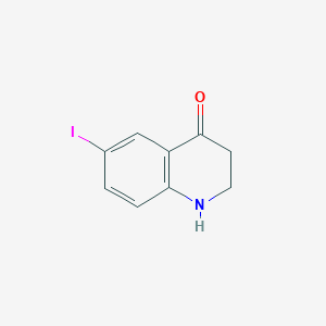 molecular formula C9H8INO B3264095 2,3-Dihydro-6-iodoquinolin-4(1H)-one CAS No. 38470-27-8