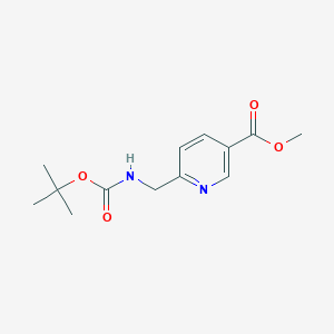 Methyl 6-(tert-butyloxycarbonylaminomethyl)nicotinate