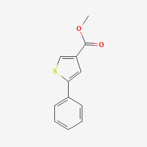 molecular formula C12H10O2S B3264141 Methyl 5-phenylthiophene-3-carboxylate CAS No. 38695-72-6