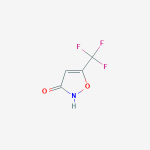 molecular formula C4H2F3NO2 B3264212 5-(trifluoromethyl)-3(2H)-Isoxazolone CAS No. 388091-41-6