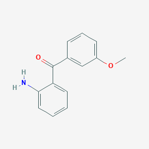 molecular formula C14H13NO2 B3264225 (2-Aminophenyl)(3-methoxyphenyl)methanone CAS No. 38824-11-2