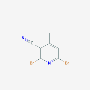 molecular formula C7H4Br2N2 B3264235 2,6-Dibromo-4-methylnicotinonitrile CAS No. 38824-75-8