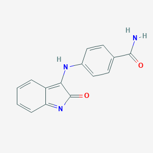 molecular formula C15H11N3O2 B326426 4-[(2-oxoindol-3-yl)amino]benzamide 