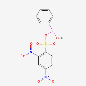 molecular formula C12H9IN2O8S B3264310 [Hydroxy-(2,4-dinitrobenzenesulfonyloxy)iodo] benzene CAS No. 389614-53-3