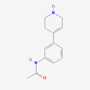 molecular formula C13H16N2O B3264424 N-(3-(1,2,3,6-Tetrahydropyridin-4-yl)phenyl)acetamide CAS No. 391264-77-0