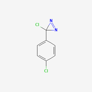 molecular formula C7H4Cl2N2 B3264442 3-chloro-3-(4-chlorophenyl)-3H-diazirine CAS No. 39184-66-2
