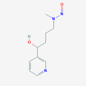 molecular formula C₁₀H₁₅N₃O₂ B032645 4-(甲基亚硝胺基)-1-(3-吡啶基)-1-丁醇 CAS No. 76014-81-8