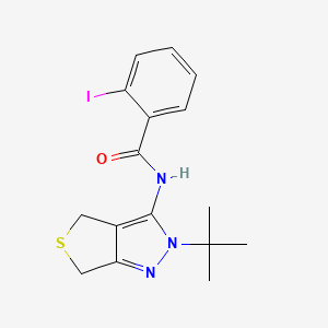 N-(2-(tert-butyl)-4,6-dihydro-2H-thieno[3,4-c]pyrazol-3-yl)-2-iodobenzamide
