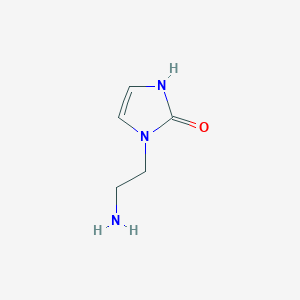 molecular formula C5H9N3O B3264557 1-(2-Aminoethyl)-1H-imidazol-2(3H)-one CAS No. 392314-08-8