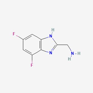 (4,6-difluoro-1H-benzo[d]imidazol-2-yl)methanamine