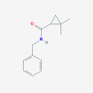 molecular formula C13H17NO B326463 N-benzyl-2,2-dimethylcyclopropane-1-carboxamide 