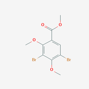 molecular formula C10H10Br2O4 B3264651 Methyl 3,5-dibromo-2,4-dimethoxybenzoate CAS No. 39503-48-5