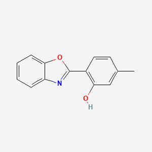 molecular formula C14H11NO2 B3264782 2-(Benzo[d]oxazol-2-yl)-5-methylphenol CAS No. 39720-17-7