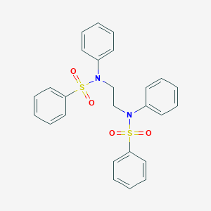 molecular formula C26H24N2O4S2 B326480 N-phenyl-N-{2-[(phenylsulfonyl)anilino]ethyl}benzenesulfonamide 