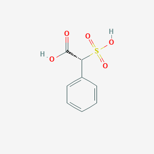 molecular formula C8H8O5S B3264906 (2R)-2-phenyl-2-sulfoacetic acid 