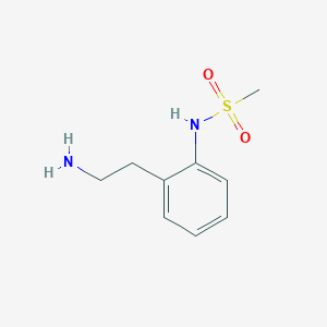 molecular formula C9H14N2O2S B3265119 N-[2-(2-aminoethyl)phenyl]methanesulfonamide CAS No. 401909-25-9