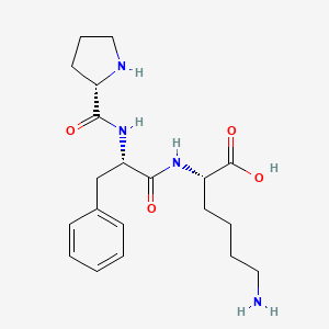 molecular formula C20H30N4O4 B3265138 H-Pro-Phe-Lys-OH CAS No. 40204-88-4
