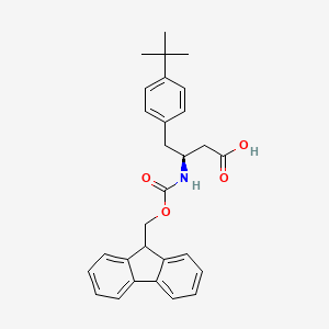 molecular formula C29H31NO4 B3265283 Fmoc-(S)-3-Amino-4-(4-tert-butyl-phenyl)-butyric acid CAS No. 403661-80-3