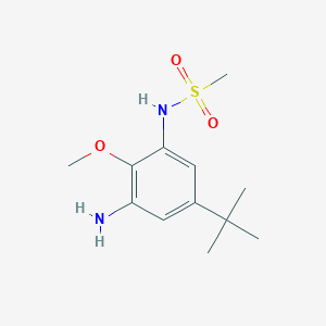 molecular formula C12H20N2O3S B3265330 Methanesulfonamide,N-[3-amino-5-(1,1-dimethylethyl)-2-methoxyphenyl]- CAS No. 404010-35-1