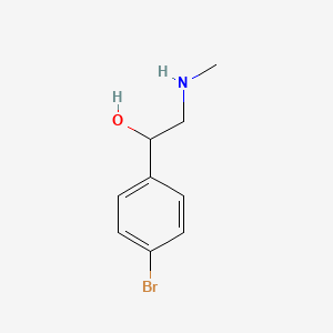 molecular formula C9H12BrNO B3265497 1-(4-Bromophenyl)-2-methylaminoethanol CAS No. 40587-07-3