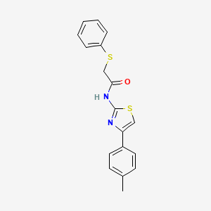 N-[4-(4-methylphenyl)-1,3-thiazol-2-yl]-2-(phenylsulfanyl)acetamide