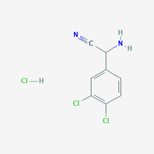 2-Amino-2-(3,4-dichlorophenyl)acetonitrile hydrochloride
